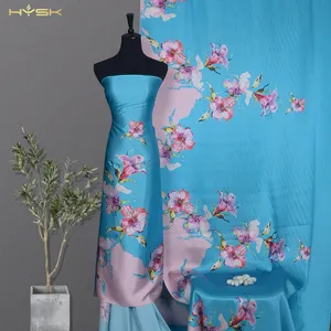 Tissu en soie prezzo al metro del produttore di materie prime tessili 100% tessuto di raso di seta di gelso per abiti da abbigliamento