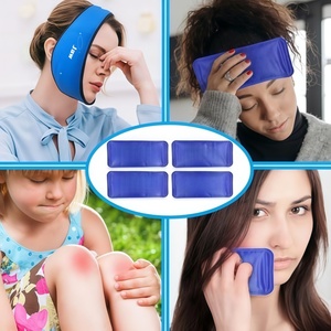 Heiß-Kalt-Pack mit 4 Stück Stoffbezogenen Kühlenden Gel-Pads für Weisheitszähne, Kiefer, Kopf, Kinn - Perfektes Eispack für Therapie - Product Image 1
