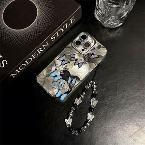 เคสโทรศัพท์ลายผีเสื้อสีดำสะท้อนแสงแบบโฮโลแกรม สำหรับ iPhone 16 15 PRO MAX PLUS 14 13 12 - Product Image 3