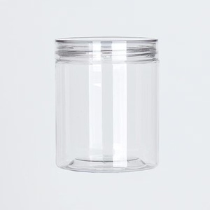 Frascos de Alumínio Transparentes para Alimentos de 500ml e 600ml com Tampas de Cristal e Abertura Fácil para Armazenamento de Alimentos Secos - Product Image 1