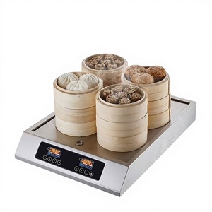 Electric Commercial Stainless Steel <b>Food</b> <b>Warmer</b> With Digital Display For <b>Buffet</b> Steaming Buns And Dimsum - Product Image 2