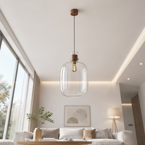 Lustre moderne minimaliste pour salon, lustre en verre en forme de <span class=keywords><strong>bouteille</strong></span> - Product Image 6