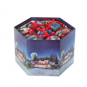 Boules décoratives semi-mécaniques, 14 pièces par boîte, pendentifs pour arbre, best-seller, décorations de Noël - Product Image 4