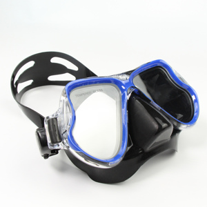 Masque de plongée gratuit de pêche sous-marine à faible <span class=keywords><strong>volume</strong></span> de haute qualité Ensemble de tuba en verre plaqué HD - Product Image 6