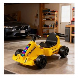 Innovative Education Music Lamp Ride on Car Featuring Pedal <b>Control</b> Single 380 <b>Motor</b> Black Frame Designed for Safe Operation - Product Image 5