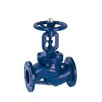 Vanne à soupape à bride en fonte à tige montante manuelle avec volant, pour eau, vapeur, huile, vanne d'arrêt de pipeline, norme DIN