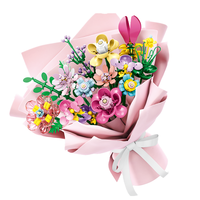 Collection Botanique Personnalisée : Blocs de Construction Bouquet de Fleurs, OEM Marque Privée, Ensemble Floral Éternel, Décoration Esthétique pour la Maison, Cadeau