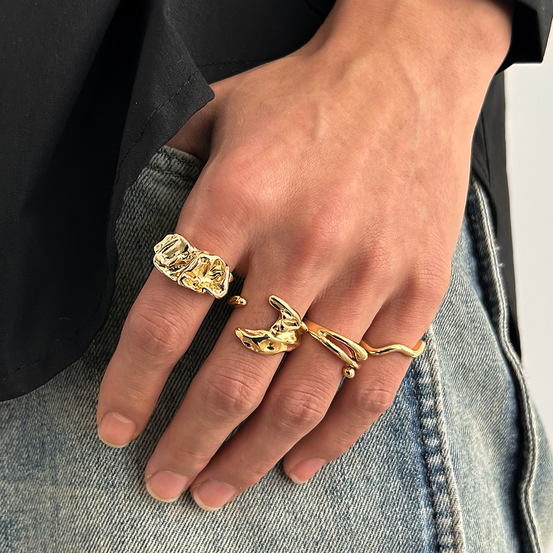 Elegant 18K Gold Plated Open Zircon