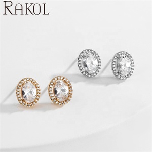 ต่างหูแฟชั่นแวววาวรูปทรงขนาดใหญ่ของ EP5484 rakol ทำด้วยมือของผู้หญิง - Product Image 5