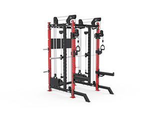 Máquina de entrenamiento funcional de doble <span class=keywords><strong>cable</strong></span> con rack de potencia, estructura de acero de alta resistencia, equipo comercial de gimnasio para entrenamiento de fuerza de cuerpo completo - Product Image 3