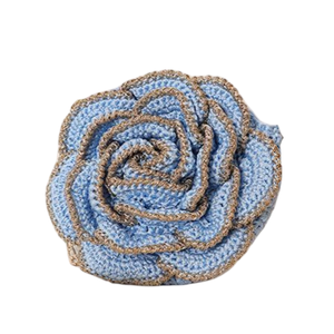 Sac à main en paille 3D Camélia pour femme, pochette florale chic, sac à bandoulière exquis avec chaîne détachable pour bal, rendez-vous galant et festival - Product Image 6