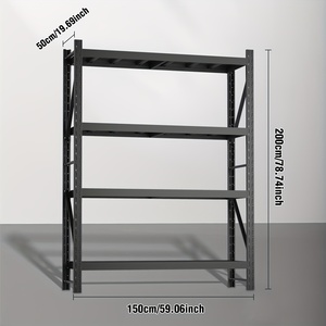 Сверхбольшая прочная промышленная Металлическая Полка Регулируемая складская стойка для кухни, гостиной, гаража - Product Image 4