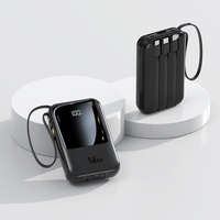 Promotion : Batterie externe tendance haute capacité 10000 mAh, chargeur portable mince 22,5 W à charge rapide, batterie Li-Polymère, LED Type-C