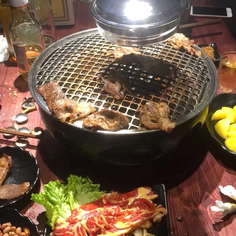 Korean BBQ Grill Grate Grid Stainless Steel Wire Mesh Rack Cook Replacement Net for Restaurant Barbecue