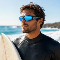 Lunettes de soleil polarisées pour hommes, style côte ouest, UV400, pour le sport, la pêche, le surf, le vélo, la moto