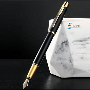 Pluma Estilográfica de Metal Personalizada de Lujo Clásica con Logotipo - Product Image 1
