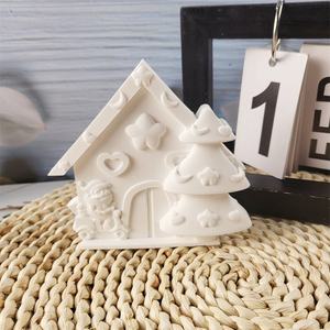 Moldes de fundición de resina hechos a mano para adornos decorativos DIY estilo Ins silicona decoración de la habitación de Navidad moldes W0309 - Product Image 5