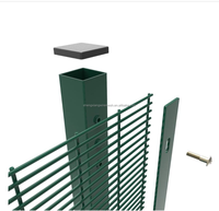 Sistema de Cerca de Acero Inoxidable 358 de Alta Seguridad Antiescalada, Tamaños y Colores Personalizados Disponibles, Postes Cuadrados/Redondos de 6 Pies, Galvanizado+PVC