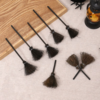 Mini balai décoratif d'Halloween, accessoires pour maison de poupée, accessoires de décoration faits main DIY, vente en gros