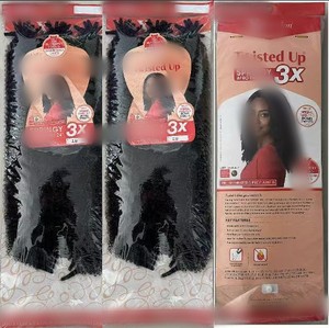 3X Cheveux Afro Kinky Marley en vrac pré-séparés, souples et texturés, extensions en fibres haute température pour tressage - Product Image 1