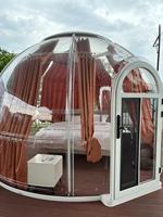 Prix d'usine – Tente dôme PC assemblée, imperméable, pour glamping extérieur, type igloo