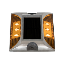 Usine Nouveau Cat Eye Clous de route réfléchissants Goujons en aluminium à énergie solaire Étanche IP68 Cat Eye Produit à énergie solaire réfléchissant