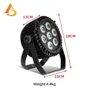 Sistema de Iluminación DJ DMX para Exteriores, 7x18w, 6 en 1, RGBWA UV, Luz LED Par - Product Image 5
