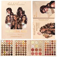 Bella ulramo 117 couleur ombre à paupières poudre fard à joues costume durable perle mat un livre étanche à la transpiration palette en gros