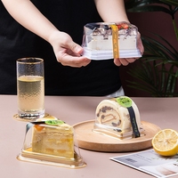 Fabricant OEM, boîte d'emballage en plastique semi-circulaire blister, emballage de dessert suisse en rouleau