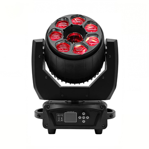 Projecteur à faisceau Bee Eye Beam Wash Zoom 7 pièces 40W avec laser 8W RGB fonctions Marco, tête mobile LED, prix pour spectacle, discothèque, <span class=keywords><strong>DJ</strong></span>, bar, maison de concert - Product Image 5