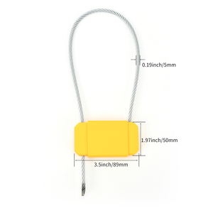 Sceaux de câble RFID UHF à deux états, <span class=keywords><strong>anti</strong></span>-effraction, sceaux d'expédition, sceaux en acier inoxydable inscriptibles et lisibles - Product Image 3