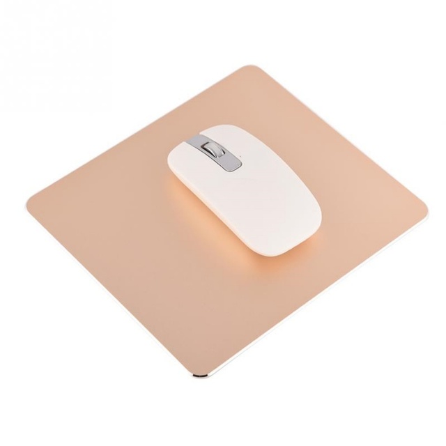 Square Shape Pure Metal Anti Slip Mousepad Computer Gaming Mouse Mat Stylish Slim Design Aluminum Alloy MousePad