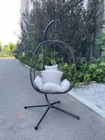 Chaise suspendue d'oeufs de loisirs de balançoire pliante pliable de jardin extérieur populaire pour la vente en gros