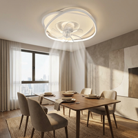 Lámpara LED de Techo Empotrada Premium con Control Remoto, 3 Colores Cambiables, Ventilador Circular Duradero, Larga Vida Útil