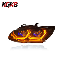 Ensemble de phares LED KGKB pour BMW Série 3 E92 E93 320i 325i M3 2007-2010 Nouveau style Spoon Style Double projecteur Plug & Play