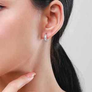 VOAINO Trendy Party Gift Jewelry <strong>Emerald</strong> Shape 18K <strong>Gold</strong> GIA IGI Certificate 9K 14K 18K VVS Lab Diamond Hoops <strong>Earrings</strong> - Product Image 6