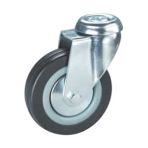 Roue en caoutchouc de qualité médicale avec noyau en PP, roulement simple, prix compétitif, capacité de charge de 25 kg à 100 kg, diamètre de 50 à 125 mm - Product Image 2