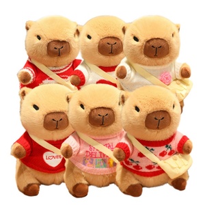 Peluche de Capibara de Dibujos Animados Suave al por Mayor, Juguete de Peluche de Algodón PP, Muñeco de Animal de Cumpleaños - Product Image 2