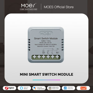 Module d'interrupteur intelligent Tuya <span class=keywords><strong>ZigBee</strong></span> 3.0 1 canal, contact sec, DC 12/24V AC 100-240V, relais de disjoncteur DIY pour maison intelligente, compatible Alexa - Product Image 1