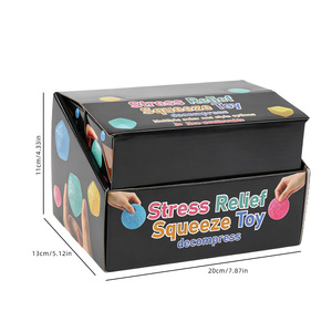 Nouvelles balles sensorielles en gel à mémoire de forme, jouets anti-stress texturés, balles réalistes en sucre de malt, Squishies avec boîte - Product Image 3