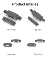 Connecteur magnétique étanche 3P, pas de 2,3 mm, broches à ressort, prises de charge mâle et femelle pour appareils connectés intelligents