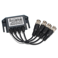 Hub Balun Vidéo Passif 4 Canaux - Transcepteur BNC vers RJ45 4K 8MP HD pour Système CCTV - Entretien Professionnel et Ingénierie