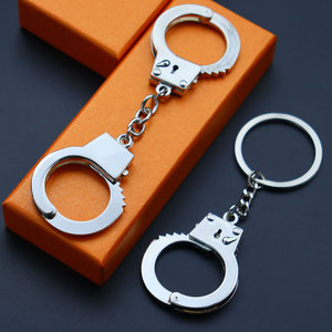 Sáng tạo kim loại mô phỏng Còng tay Móc chìa khóa mở chai Còng tay <span class=keywords><strong>Keychain</strong></span> giải trí và giải trí móc chìa khóa - Product Image 3