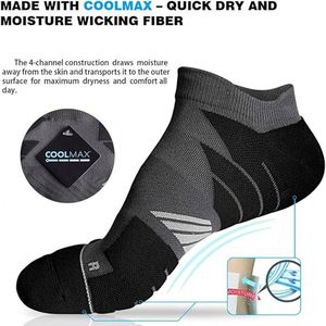 Chaussettes de course personnalisées anti-ampoules, respirantes et anti-transpiration Coolmax - Product Image 4