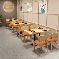 Tables à manger, chaises, ensembles de canapés de restaurant, meubles commerciaux de café, restaurant moderne, restauration rapide, sièges en bois, hôtel