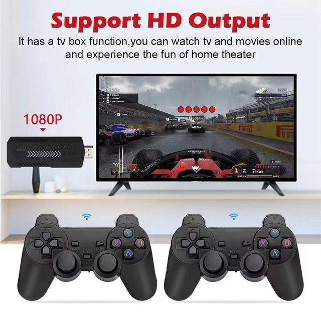 2025 New Retro X2 TV Game Console Wireless Controllers PSP CPS1 Emulator Home Entertainment 10000 Games 64GB Memory Expandable