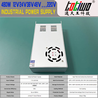 Alimentation industrielle à découpage SMPS 480W 115V/230VAC vers DC 12V40A 24V20A 36V13A 48V10A 60V8A 100V4.8A 200V2.2A Transformateur DC
