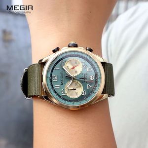 Reloj MEGIR 2230 Deportivo de Moda, Resistente al Agua, de Cuarzo, Cronógrafo, con Correa de Silicona Nueva, Reloj Casual de Lujo para Hombre - Product Image 4