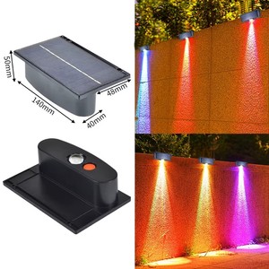 โคมไฟติดผนังโซลาร์เซลล์ LED สำหรับสวน ระเบียง บันได หรือรั้ว ขนาดเล็ก กันน้ำ เหมาะสำหรับใช้งานกลางแจ้ง - Product Image 4