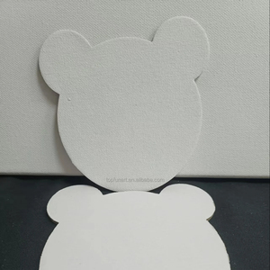 Hotsale dễ thương Gấu vẽ Hội Đồng Quản trị 100% bông kéo dài vải bảng điều khiển trang trí nội thất in kỹ thuật số Trắng 30cm đường kính - Product Image 6